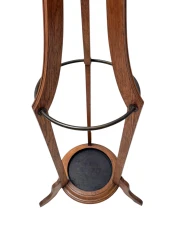 Arts & Crafts Coat Stand or Porte Manteau with Rotating Top, 1900s